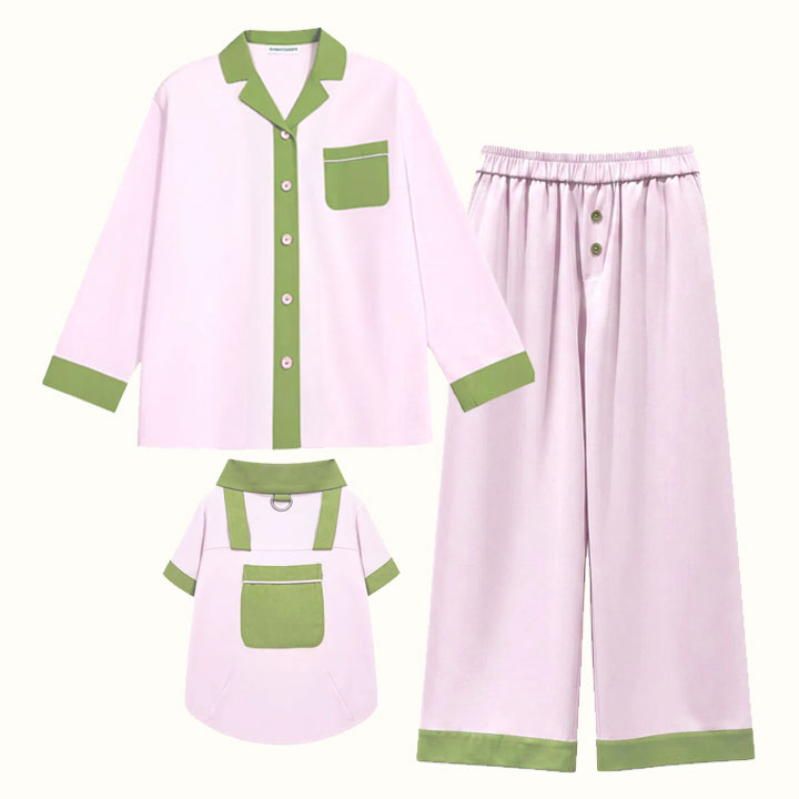 Soda Pop Pet and Owner Matching Pajamas in Pink