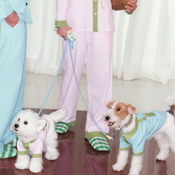 Soda Pop Pet and Owner Matching Pajamas in Blue