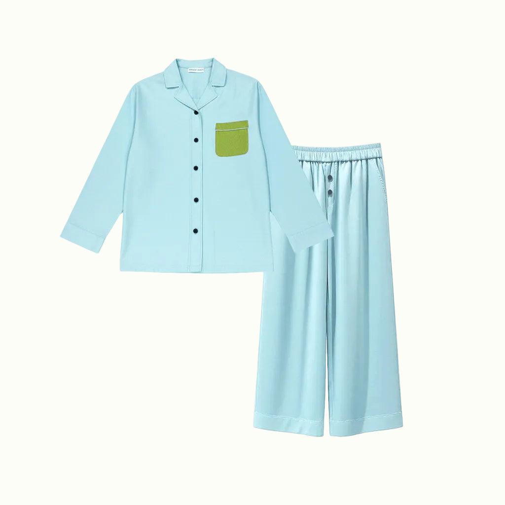 Soda Pop Pet and Owner Matching Pajamas in Blue