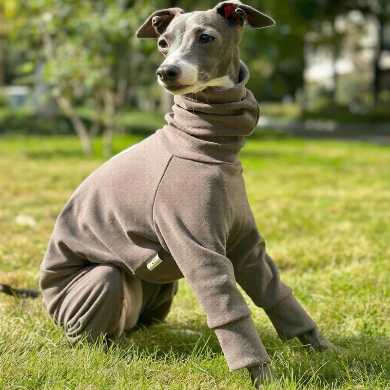 Semi Elastic Soft Warm Full-Body Onesie for Sighthounds