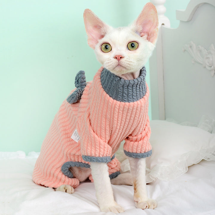 Danish Rib Sphynx Cat Onesies Pajamas