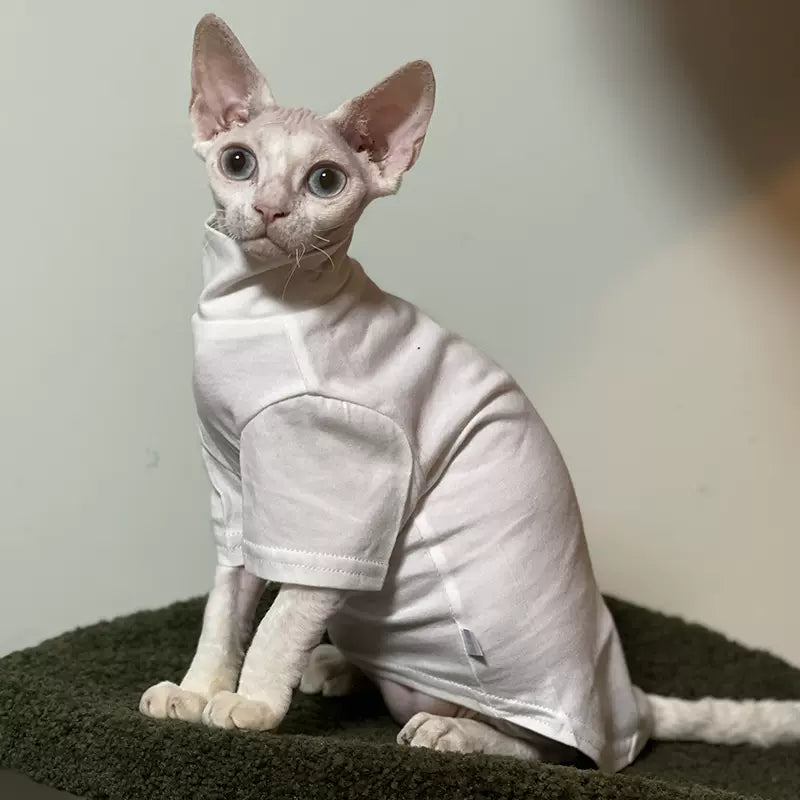 Drop Shoulder Fleece Cat Jacket Sphynx Sweater