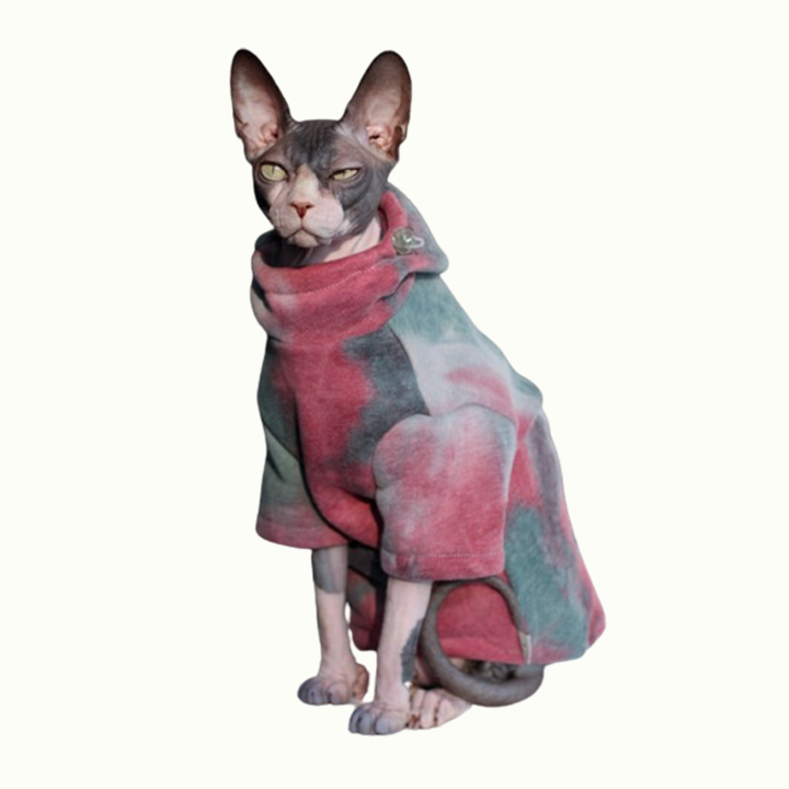 Tie Dye Sphynx Cat Hoodies