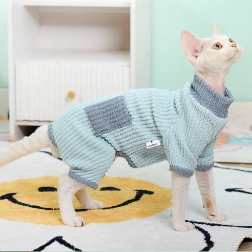 Danish Rib Sphynx Cat Onesies Pajamas