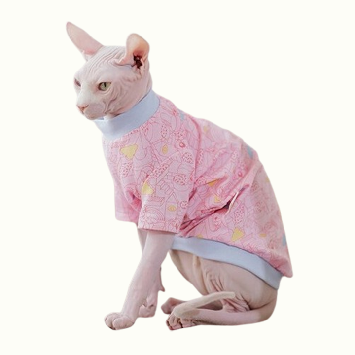 Pastel Duotone Sphynx Cat Tee Shirt