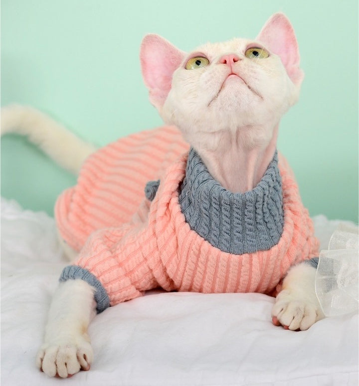 Danish Rib Sphynx Cat Onesies Pajamas