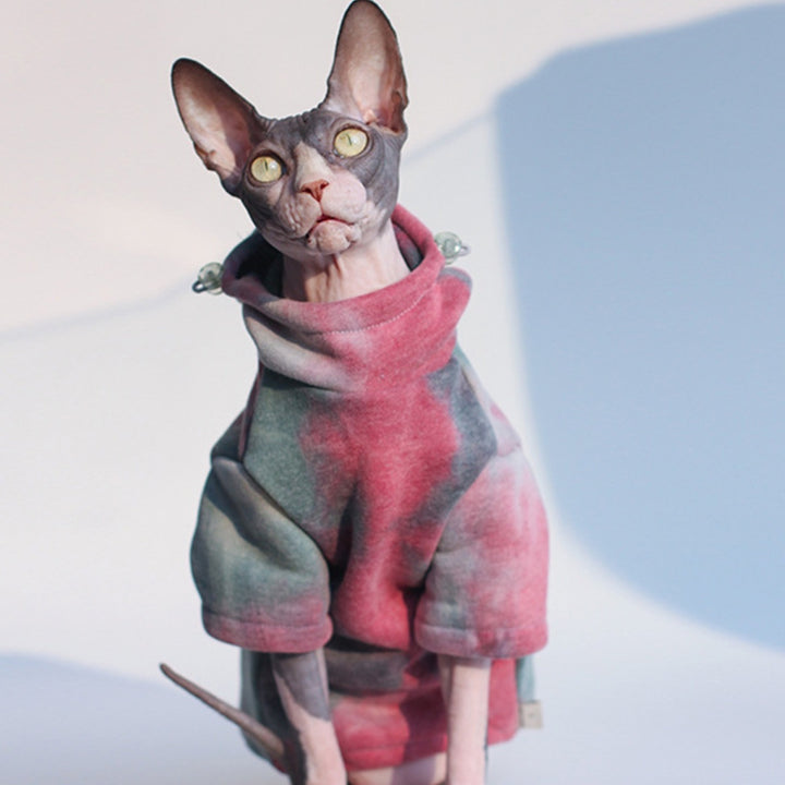 Tie Dye Sphynx Cat Hoodies