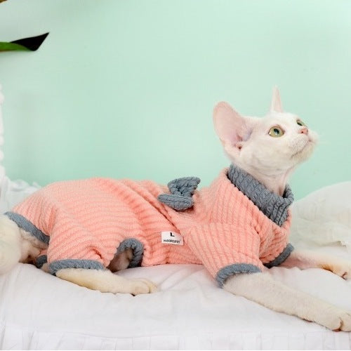 Danish Rib Sphynx Cat Onesies Pajamas