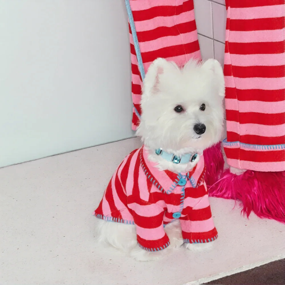 Strawberry Milk Pet and Owner Matching Pajamas