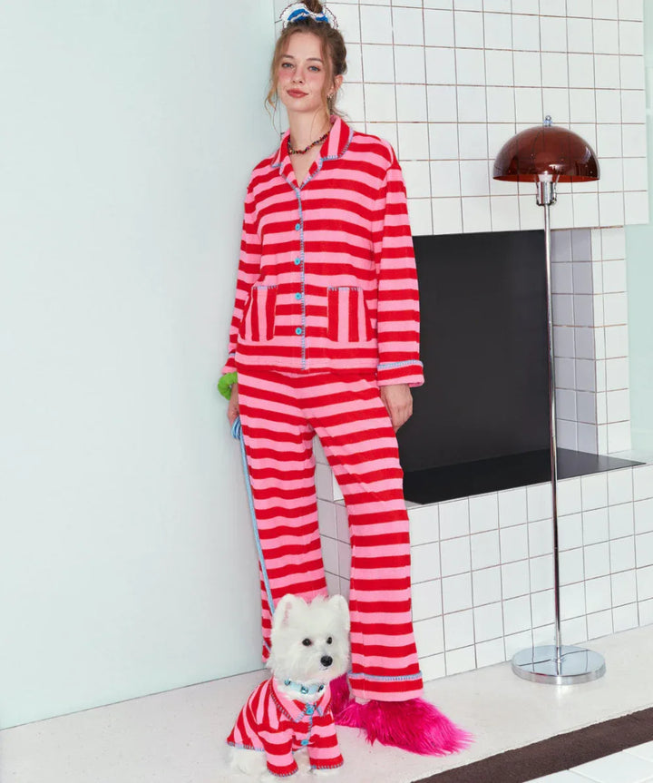 Strawberry Milk Pet and Owner Matching Pajamas