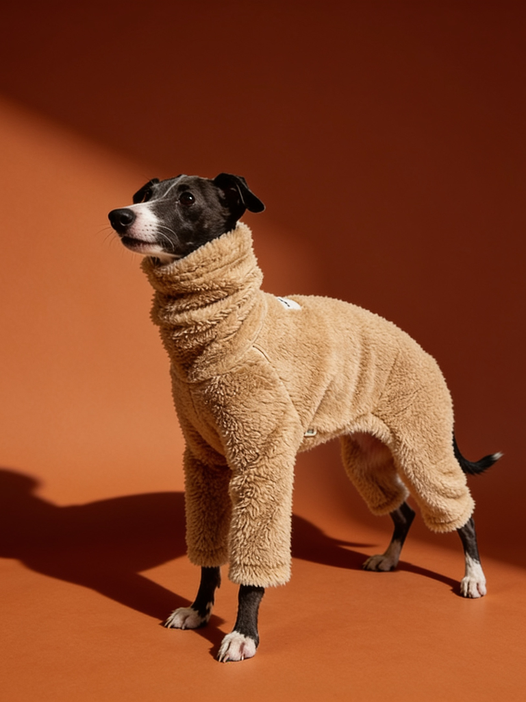 Thick Fleece High Neck Iggy and Whippet Onesies