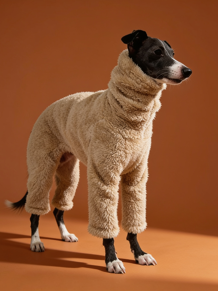 Thick Fleece High Neck Iggy and Whippet Onesies