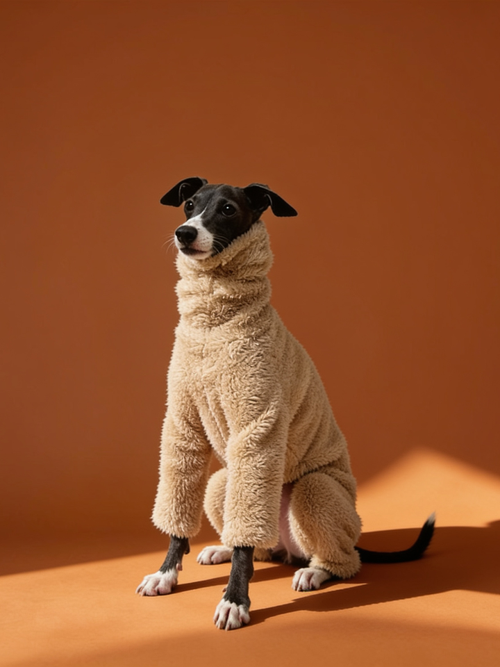 Thick Fleece High Neck Iggy and Whippet Onesies