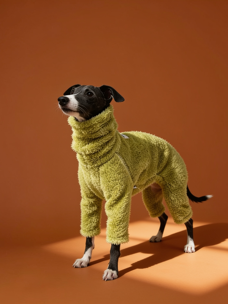 Thick Fleece High Neck Iggy and Whippet Onesies