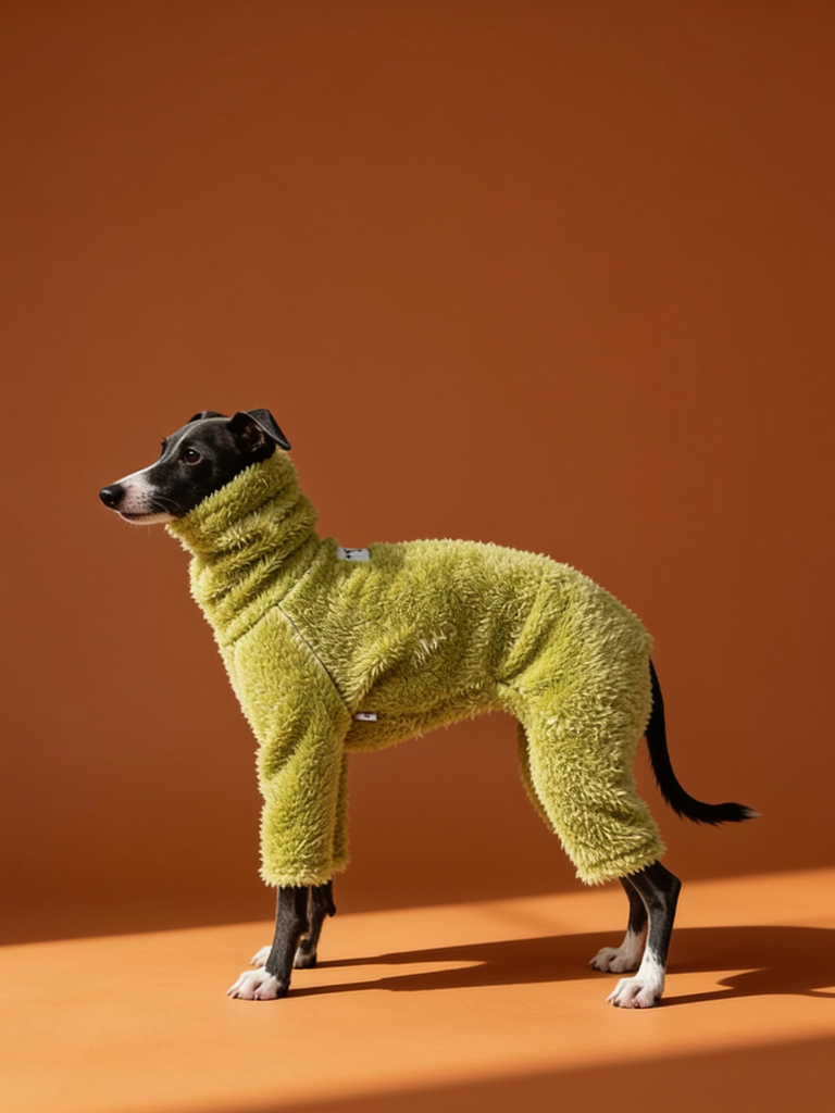 Thick Fleece High Neck Iggy and Whippet Onesies