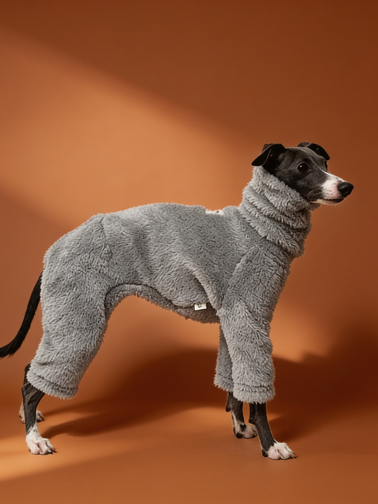Thick Fleece High Neck Iggy and Whippet Onesies