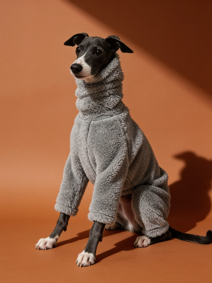 Thick Fleece High Neck Iggy and Whippet Onesies