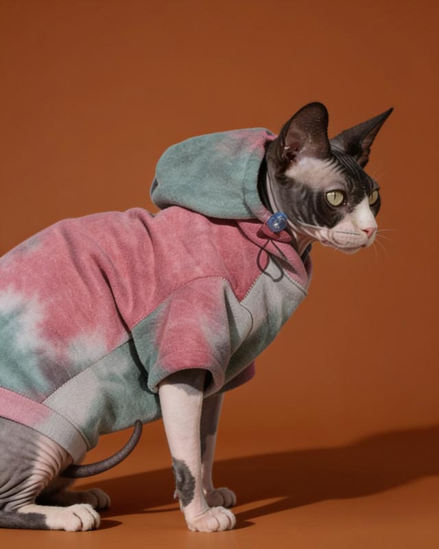 Tie Dye Sphynx Cat Hoodies CityBear