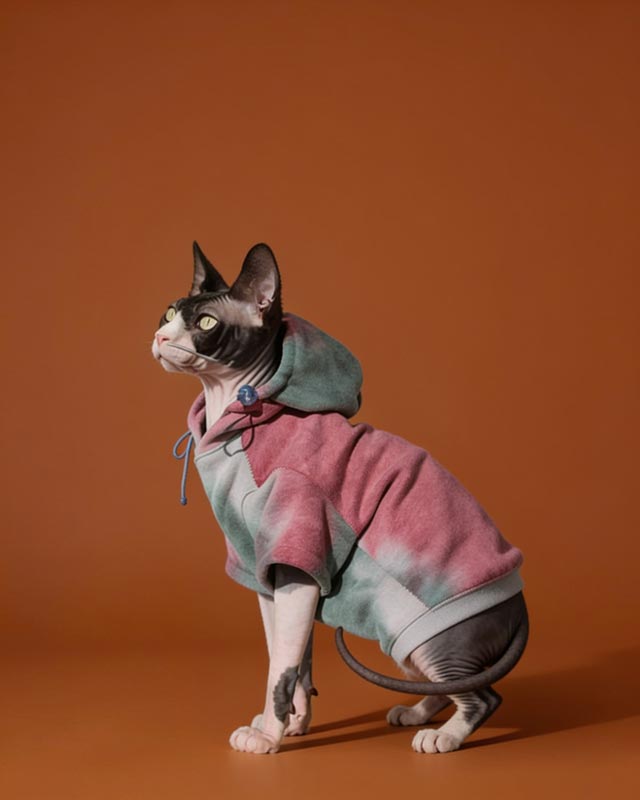 Tie Dye Sphynx Cat Hoodies CityBear