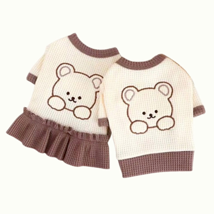 Kiyomi Bear Waffle Dog Tee Shirt or Dress