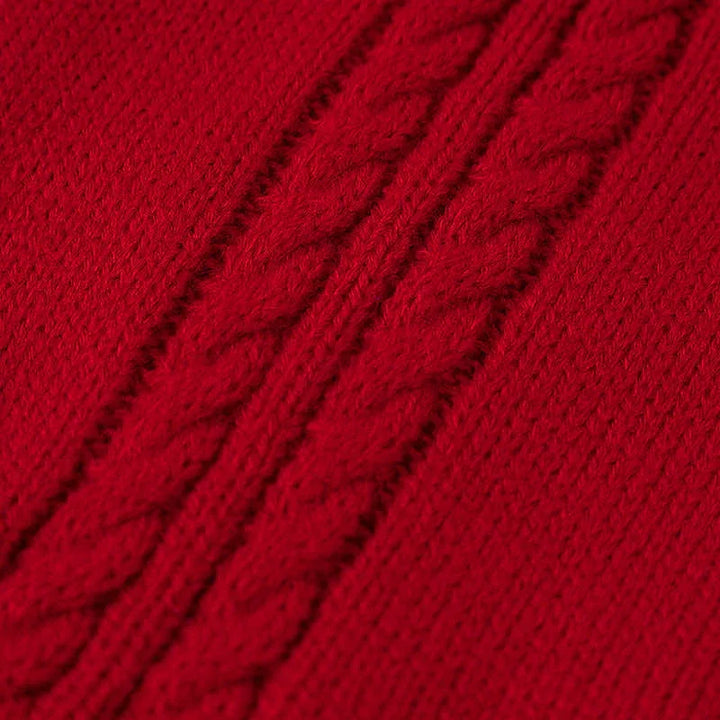 Chic Red Turtleneck Knitted Sweater for Italian Greyhound and Whippet CityBear