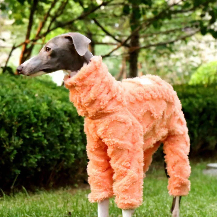Full-Body Embossed Fleece Onesie Italian Greyhound and Whippet CityBear