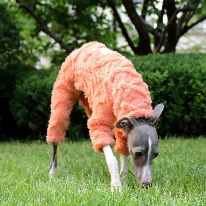 Full-Body Embossed Fleece Onesie Italian Greyhound and Whippet CityBear
