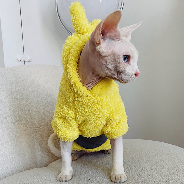 Teletubbies Hoodies Sphynx Cat Costumes