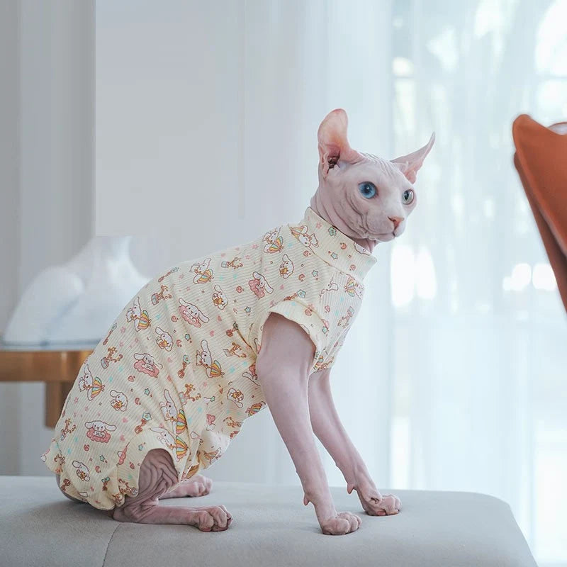 Cinnamoroll Sphynx Cat Onesies Pajamas