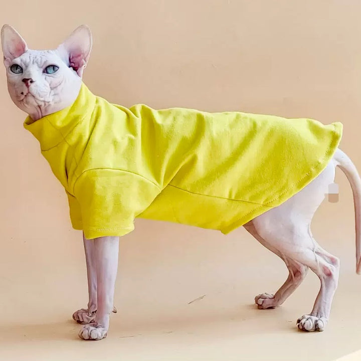 Basic Highneck Sphynx Cat Clothes