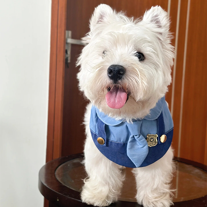 Zootopia Officer Judy Cute Pet Bib Costume