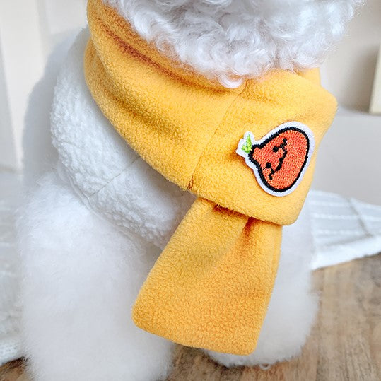 blushing pear fleece cute sweater vest small dog clothe with scarf