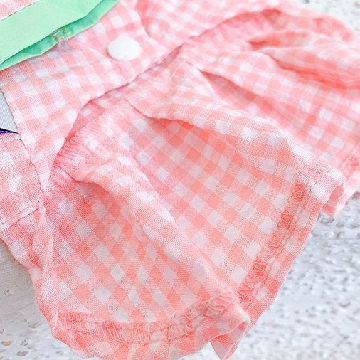 Candy Gingham Dog Dress, Girl Dog Clothes, Puppy Clothes, Cat Clothes, Small Dog Clothes, Cute Dog Dress, Girl Dog Clothes, Dog Lover Gifts