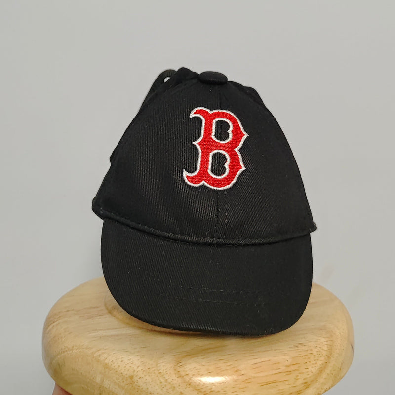 Boston red sox black baseball cap for dog