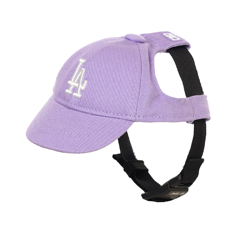 LA dodgers purple small dog baseball cap MLB