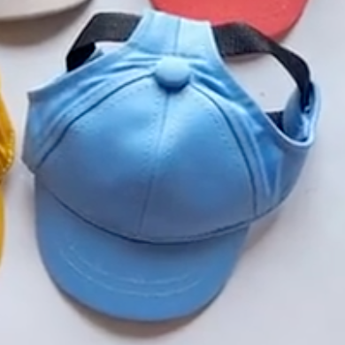 plain light blue baseball cap for dogs