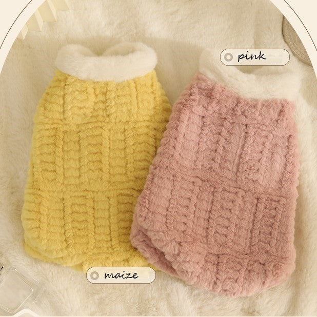 premium faux fur warm coat pet jackets for cats and dogs