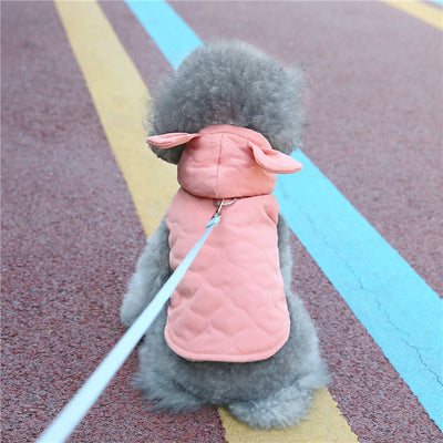 personalized bunny hoodie jacket with hook for small dog