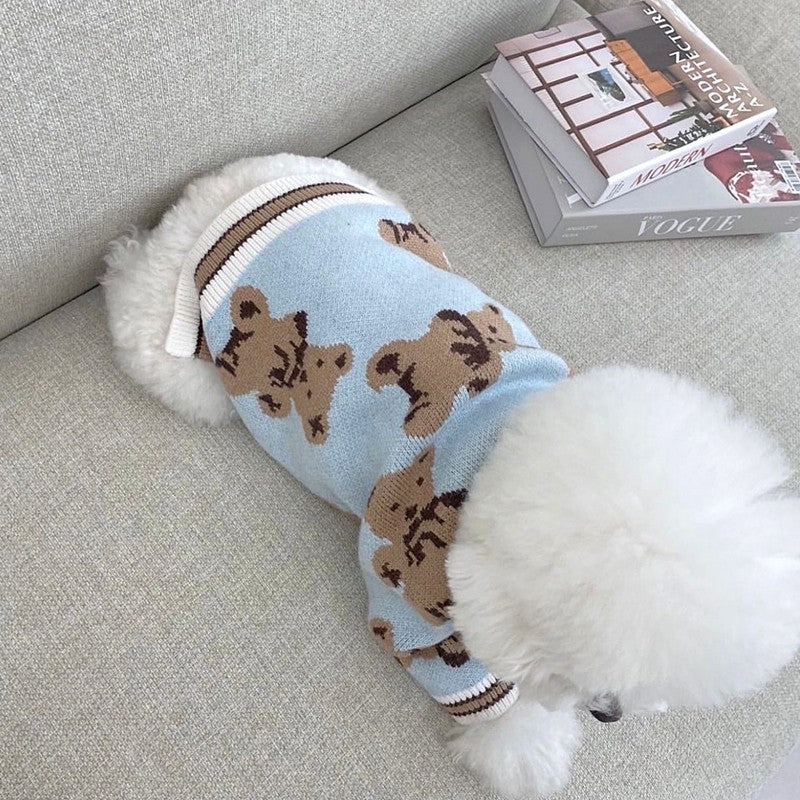 teddy bear cardigans dog sweaters for small dogs