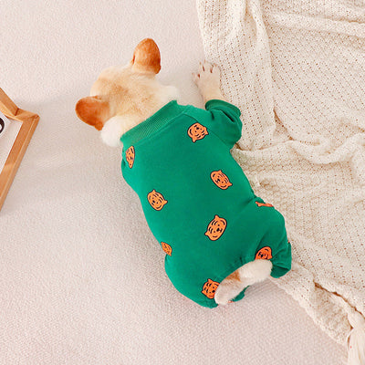 Tiger pajamas onesie for small dogs