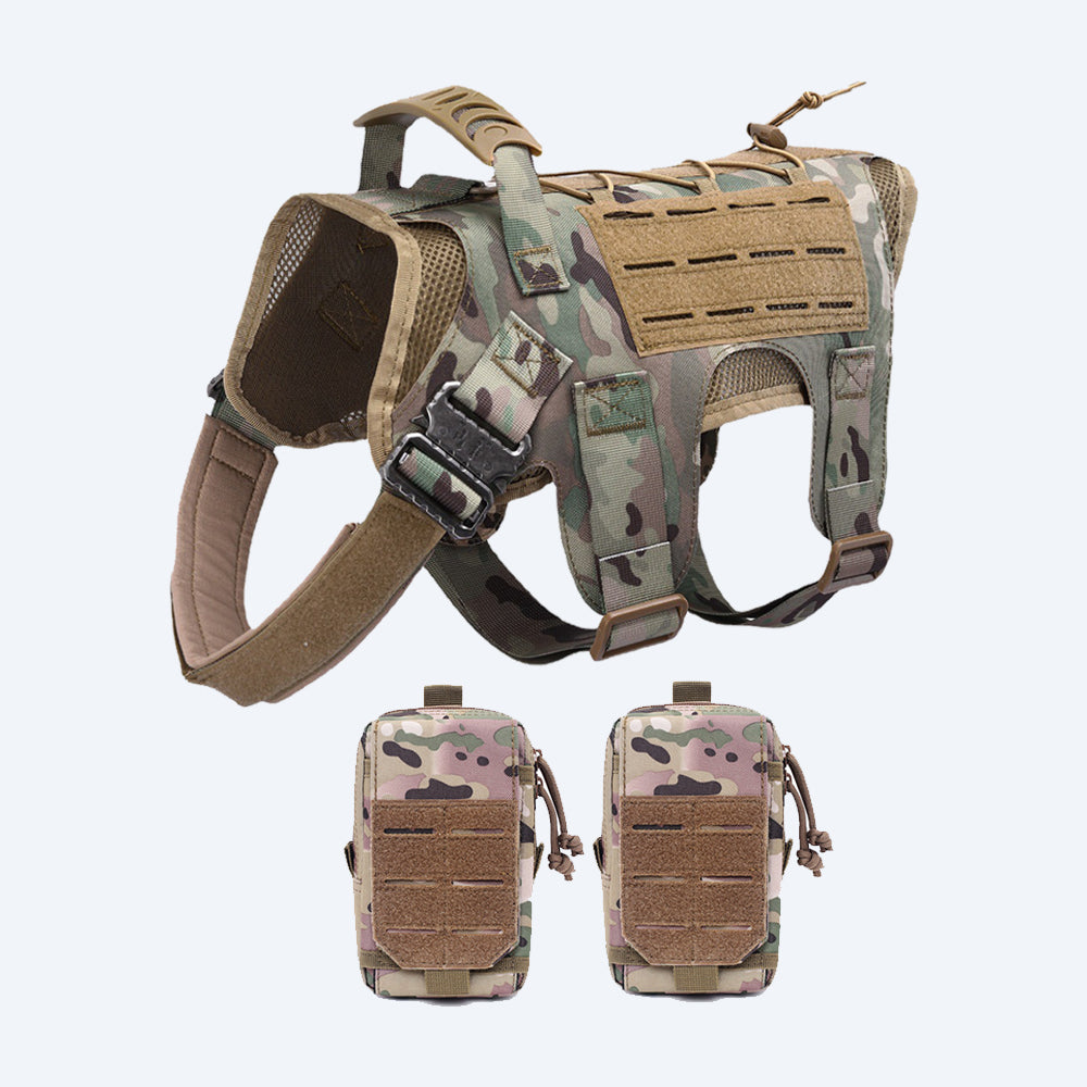 No Pull Tactical Dog Harness with Molle and Durable Handle CityBear