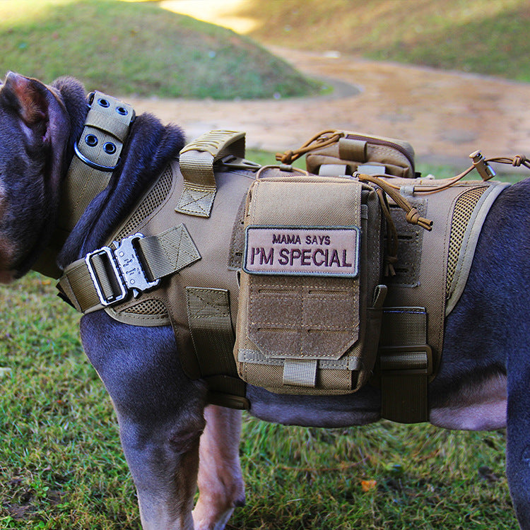 Tactical Dog Harness For Pitbull Dog Supplies Dog Life Jacket
