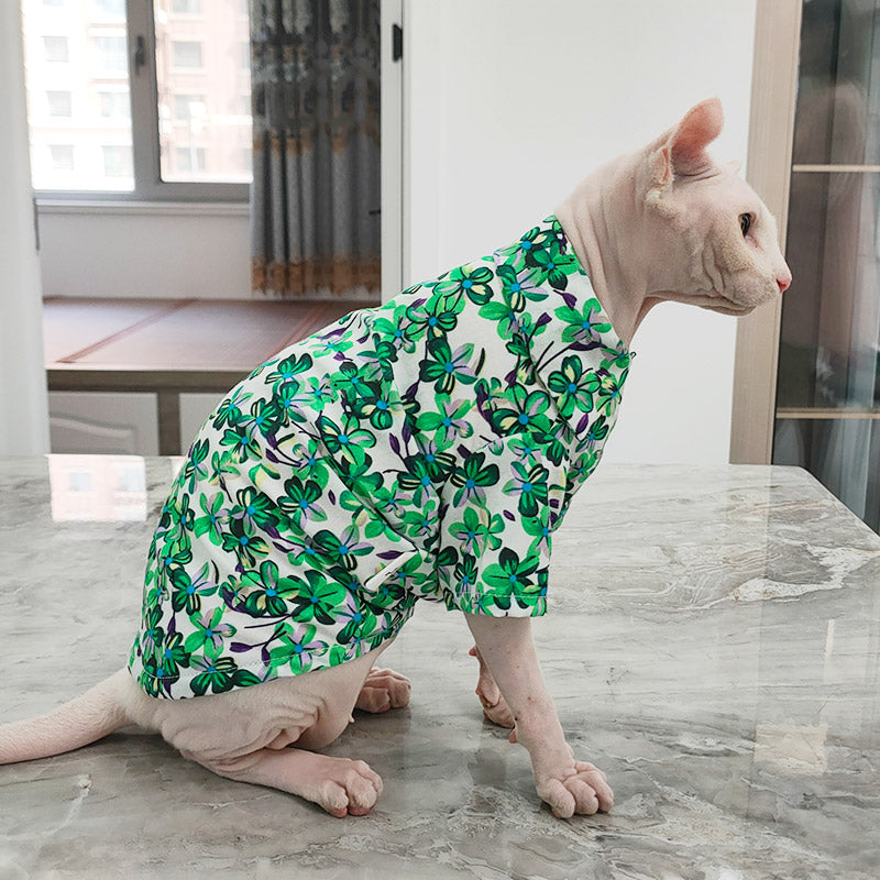 Hawaii Shirt Sphynx Cat Clothes CityBear