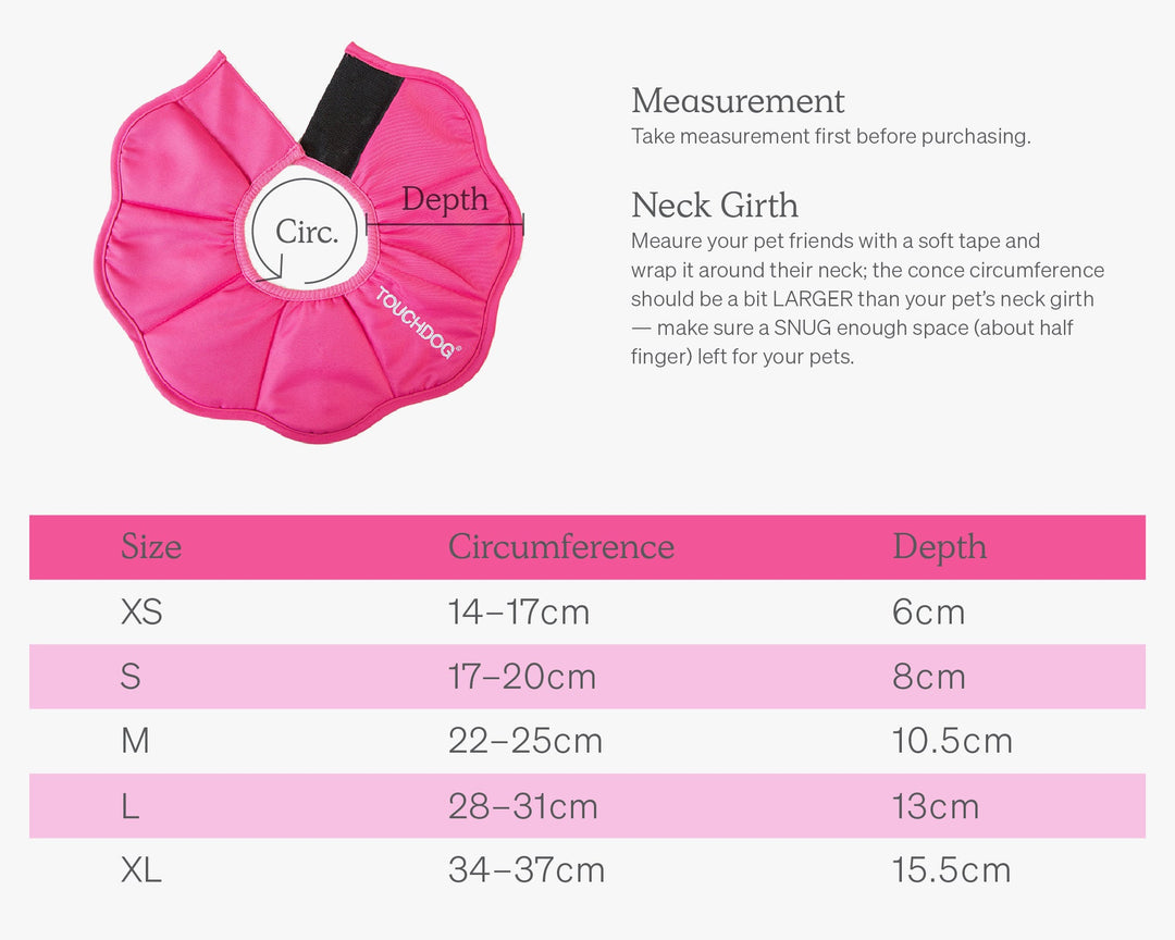 Pet Cat Dog Health Recovery Collar Elizabethan Cotton Filling Collars Protective e-Collar for Cat and Dog Wound Healing Adjustable Pet Cones