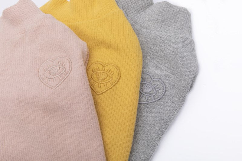 Pet Puppy Clothes Soft & Elastic Long Sleeve Sweater Fall Winter Warm Clothing Sweater for Small Dogs Knitted Tops Turtle Neck Cute Apparel