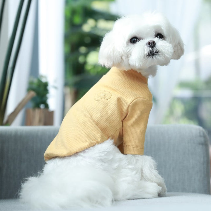 Pet Puppy Clothes Soft & Elastic Long Sleeve Sweater Fall Winter Warm Clothing Sweater for Small Dogs Knitted Tops Turtle Neck Cute Apparel