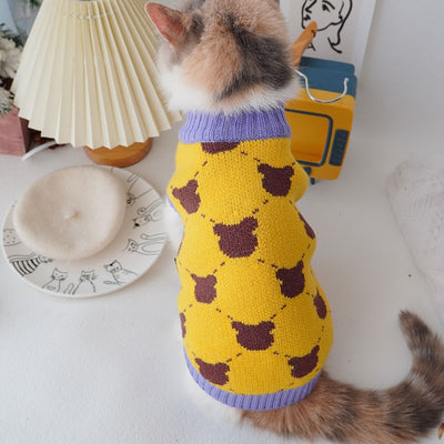 Knitted Fashion Cat Sweater