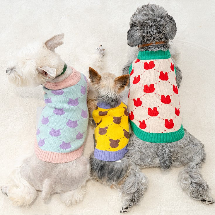 Knitted Fashion Small Dog Sweater S to XXL