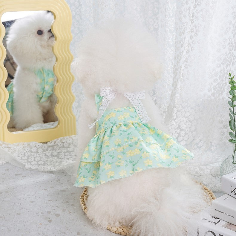 Floral Print Puppy Clothes