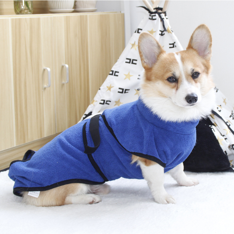 Dog Bath Robe 365g Microfiber Super Absorbent Dog Bathrobe for Cat Small and Large Dogs Quick Drying Pet Bathing Towel Warm Coat
